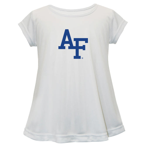 US Airforce Falcons Short Sleeve Youth Cotton Top White