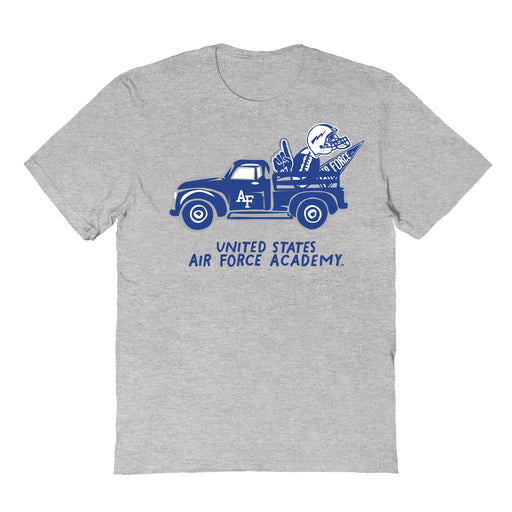 US Airforce Falcons Hand Sketched Vive La Fete Impressions Truck Grey T-shirt for Women