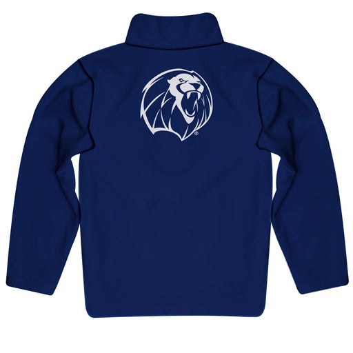 University of Arkansas at Fort Smith Lions Vive La Fete Game Day Solid Navy Quarter Zip Pullover Sleeves - Vive La Fête - Online Apparel Store