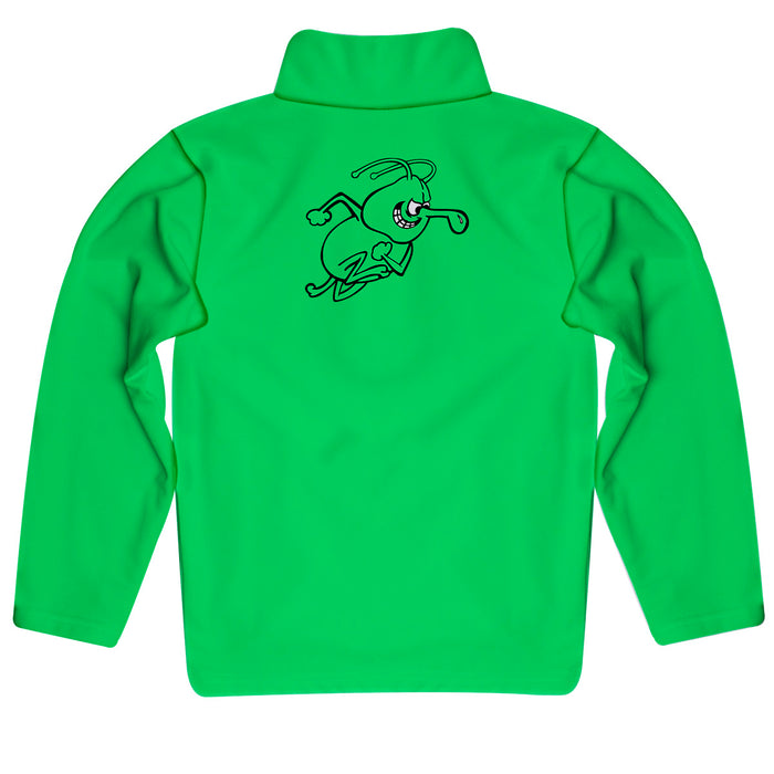 University of Arkansas Monticello UAM Boll Weevils Vive La Fete Game Day Solid Green Quarter Zip Pullover Sleeves - Vive La Fête - Online Apparel Store