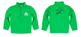 University of Arkansas Monticello UAM Boll Weevils Vive La Fete Game Day Solid Green Quarter Zip Pullover Sleeves - Vive La Fête - Online Apparel Store