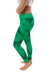 University of Arkansas Monticello UAM Boll Weevils Vive La Fete Paint Brush Logo on Waist Women Green Yoga Leggings - Vive La Fête - Online Apparel Store