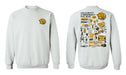 UAPB University of Arkansas Pine Bluff Golden Lions Hand Sketched Vive La Fete Impressions Artwork Black Crew Neck Sweat - Vive La Fête - Online Apparel Store