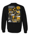 UAPB University of Arkansas Pine Bluff Golden Lions Hand Sketched Vive La Fete Impressions Artwork Black Crew Neck Sweat - Vive La Fête - Online Apparel Store
