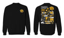 UAPB University of Arkansas Pine Bluff Golden Lions Hand Sketched Vive La Fete Impressions Artwork Black Crew Neck Sweat - Vive La Fête - Online Apparel Store