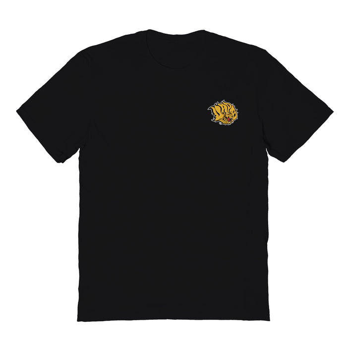 UAPB Golden Lions Vive La Fete Impressions Artwork Black Womens Cotton Tshirt