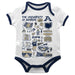 Akron Zips Hand Sketched Vive La Fete Impressions Artwork Infant White Short Sleeve Onesie Bodysuit