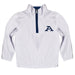 Akron Zips Hand Sketched Vive La Fete Impressions Artwork  White Quarter Zip Pullover V1
