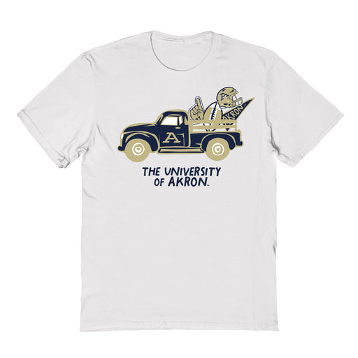 Akron Zips Hand Sketched Vive La Fete Impressions Truck Kids White Cotton T-shirt