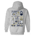 Akron Zips Hand Sketched Artwork Cotton Fleece Women Hoodie - Vive La Fête - Online Apparel Store