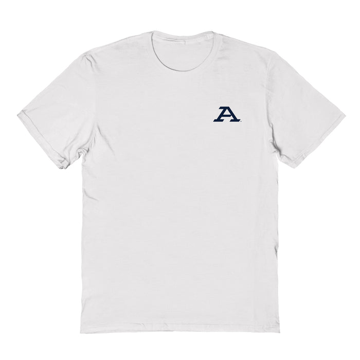 Akron Zips Vive La Fete Impressions Artwork White Womens Cotton Tshirt