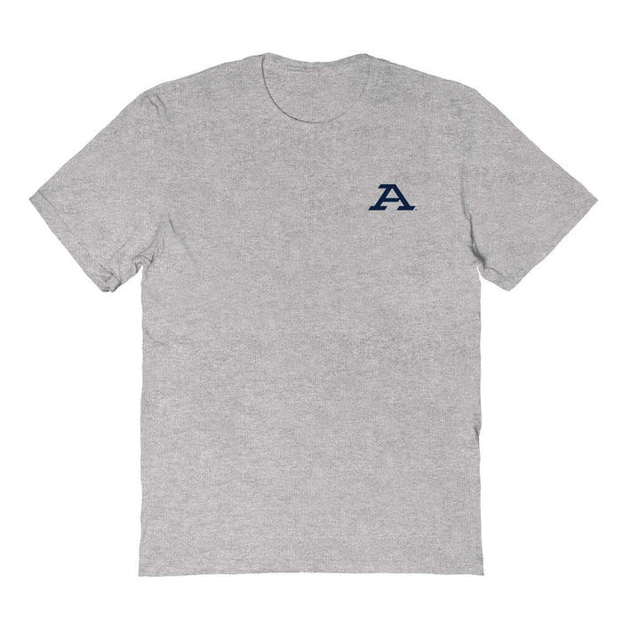 Akron Zips Vive La Fete Impressions Artwork Grey Womens Cotton Tshirt