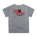 Arkansas State Red Wolves Original Dripping Football Helmet Heather Gray T-Shirt by Vive La Fete - Vive La Fête - Online Apparel Store