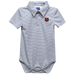 Arkansas State Red Wolves Embroidered Gray Stripe Knit Polo Bodysuit - Vive La Fête - Online Apparel Store