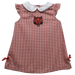 Arkansas State Red Wolves Embroidered Red Gingham A Line Dress - Vive La Fête - Online Apparel Store