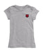 Arkansas State Red Wolves Hand Sketched Vive La Fete Impressions Artwork Grey Girls Cotton Short Sleeve Tee