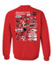 Arkansas State Red Wolves Hand Sketched Artwork Red Crewneck Sweatshirt for Women - Vive La Fête - Online Apparel Store