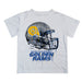Albany State Rams ASU Original Dripping Football Helmet White T-Shirt by Vive La Fete