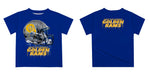 Albany State Rams ASU Original Dripping Football Helmet Blue T-Shirt by Vive La Fete - Vive La Fête - Online Apparel Store