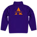 Alcorn State University Braves Vive La Fete Game Day Solid Purple Quarter Zip Pullover Sleeves - Vive La Fête - Online Apparel Store
