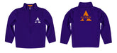 Alcorn State University Braves Vive La Fete Game Day Solid Purple Quarter Zip Pullover Sleeves - Vive La Fête - Online Apparel Store
