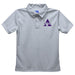 Alcorn State University Braves Embroidered Gray Short Sleeve Polo Box Shirt