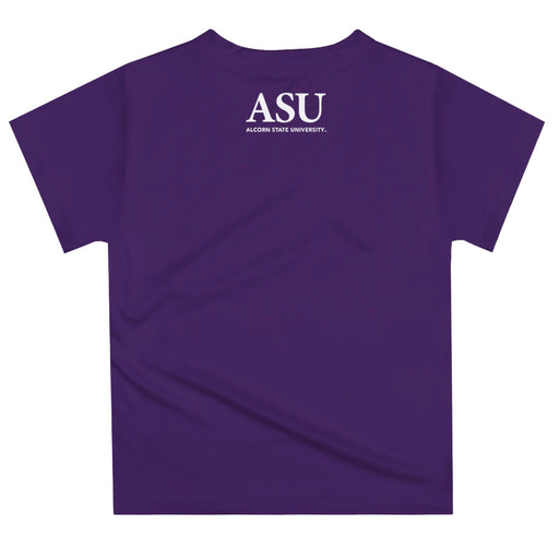 Alcorn State University Braves Vive La Fete Excavator Boys Game Day Purple Short Sleeve Tee - Vive La Fête - Online Apparel Store