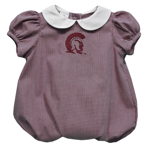 UA Little Rock Trojans UALR Embroidered Maroon Girls Baby Bubble Short Sleeve