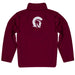 UA Little Rock Trojans UALR Vive La Fete Game Day Solid Maroon Quarter Zip Pullover Sleeves - Vive La Fête - Online Apparel Store