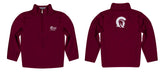 UA Little Rock Trojans UALR Vive La Fete Game Day Solid Maroon Quarter Zip Pullover Sleeves - Vive La Fête - Online Apparel Store