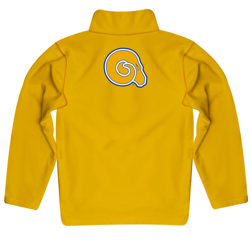 Albany State Rams ASU Vive La Fete Game Day Solid Yellow Quarter Zip Pullover Sleeves - Vive La Fête - Online Apparel Store