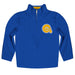 Albany State Rams Vive La Fete Logo and Mascot Name Womens Blue Quarter Zip Pullover