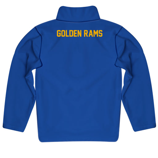 Albany State Rams Vive La Fete Logo and Mascot Name Womens Blue Quarter Zip Pullover - Vive La Fête - Online Apparel Store
