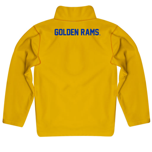 Albany State Rams Vive La Fete Logo and Mascot Name Womens Gold Quarter Zip Pullover - Vive La Fête - Online Apparel Store