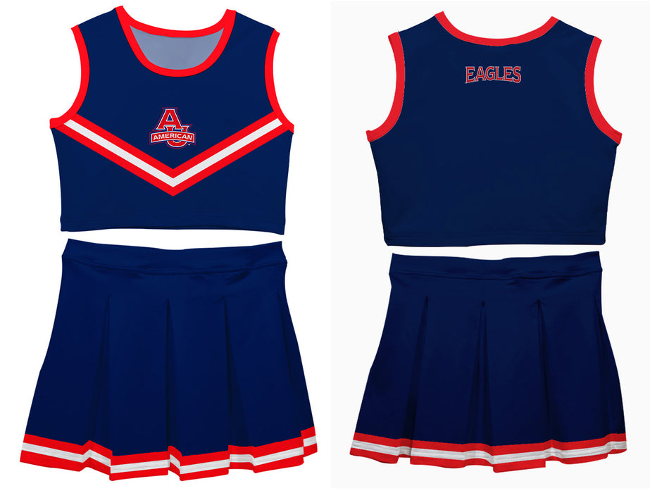 American Eagles Vive La Fete Game Day Blue Sleeveless Cheerleader Set - Vive La Fête - Online Apparel Store