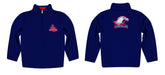 American University Eagles Vive La Fete Game Day Solid Red Quarter Zip Pullover Sleeves - Vive La Fête - Online Apparel Store