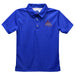 American University Eagles Embroidered Royal Short Sleeve Polo Box Shirt