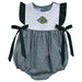 Alaska Anchorage Seawolves Embroidered Hunter Green Gingham Girls Bubble