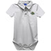 Alaska Anchorage Seawolves Embroidered White Solid Knit Boys Polo Bodysuit