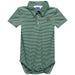 Alaska Anchorage Seawolves Embroidered Hunter Green Stripe Knit Boys Polo Bodysuit