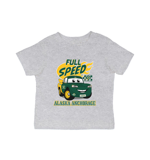 Alaska Anchorage Seawolves Vive La Fete Full Speed Grey Cotton Short Sleeve Tee