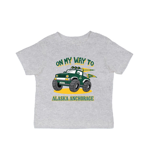Alaska Anchorage Seawolves Vive La Fete On My Way Monster Truck Grey Cotton Short Sleeve Tee