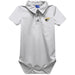 Anderson Trojans Embroidered White Solid Knit Boys Polo Bodysuit