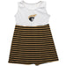 Anderson Trojans Vive La Fete Girls White Game Day Sleeveless Tank Dress Black Stripes on Skirt