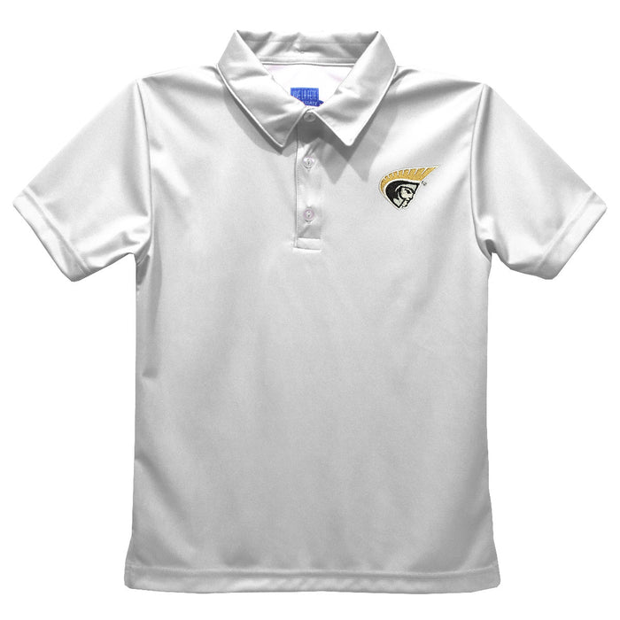 Anderson Trojans Embroidered White Short Sleeve Polo Box Shirt