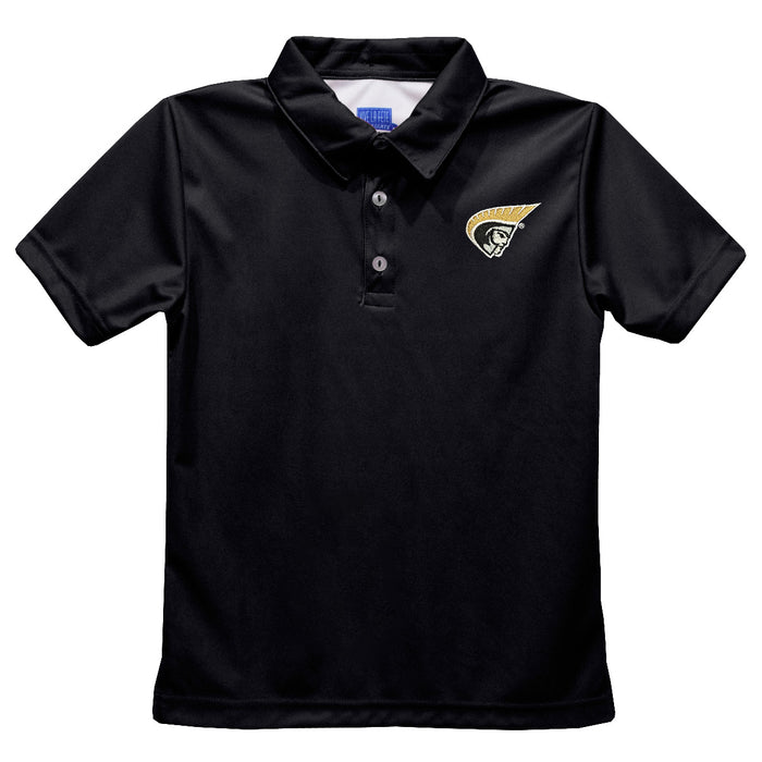 Anderson Trojans Embroidered Black Short Sleeve Polo Box Shirt