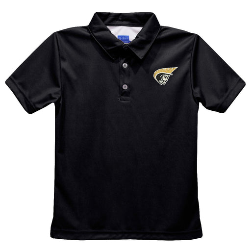 Anderson Trojans Embroidered Black Short Sleeve Polo Box Shirt