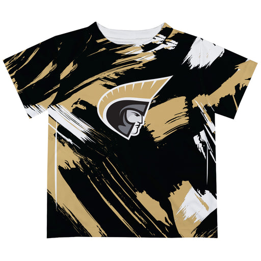 Anderson Trojans Vive La Fete Boys Game Day Black Short Sleeve Tee Paint Brush