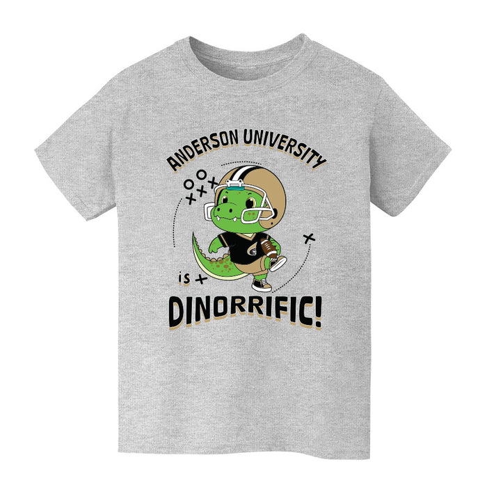 Anderson Trojans Vive La Fete Dinorrific Grey Cotton Short Sleeve Tee