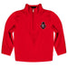 Austin Peay State University Governors Vive La Fete Game Day Solid Red Quarter Zip Pullover Sleeves